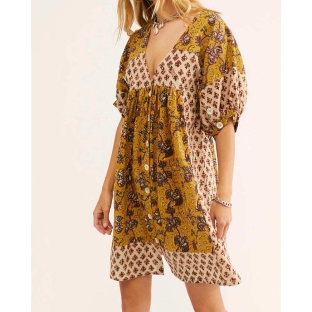 Anthropologie Kinga Csilla Womens Block Lollies Mini Dress US 2